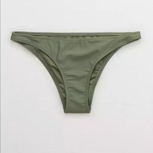 AERIE The Cheekier Olive Fun Swim Suit Bottoms